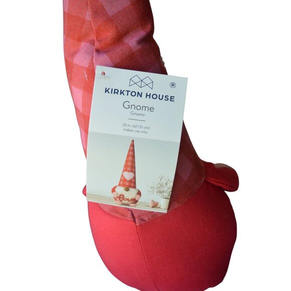 Kirkton House Valentines Day Gnome Decoration With Pink Heart Love Design 20" - Picture 5 of 5